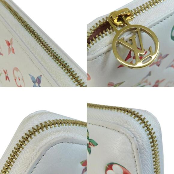 LOUIS VUITTON White Lambskin Leather Wallet - Picture 9 of 11